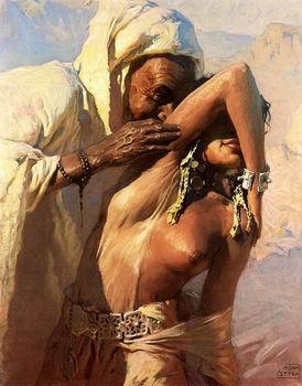 unknow artist Arab or Arabic people and life. Orientalism oil paintings  477 oil painting image